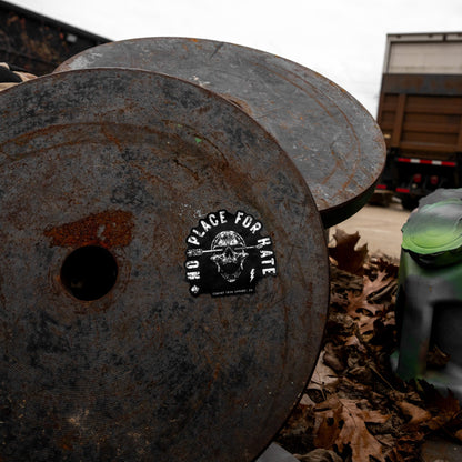 No Place For Hate Skull Decal
