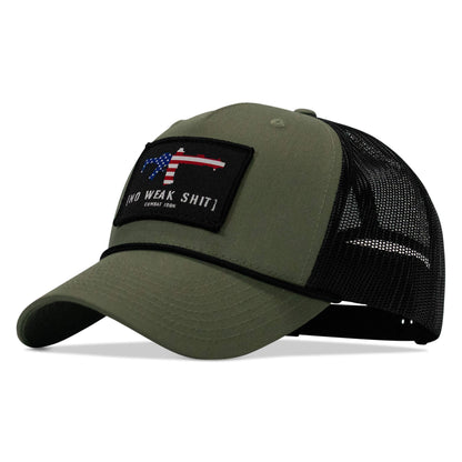 No Weak Shit Patch Rope Snapback Hat