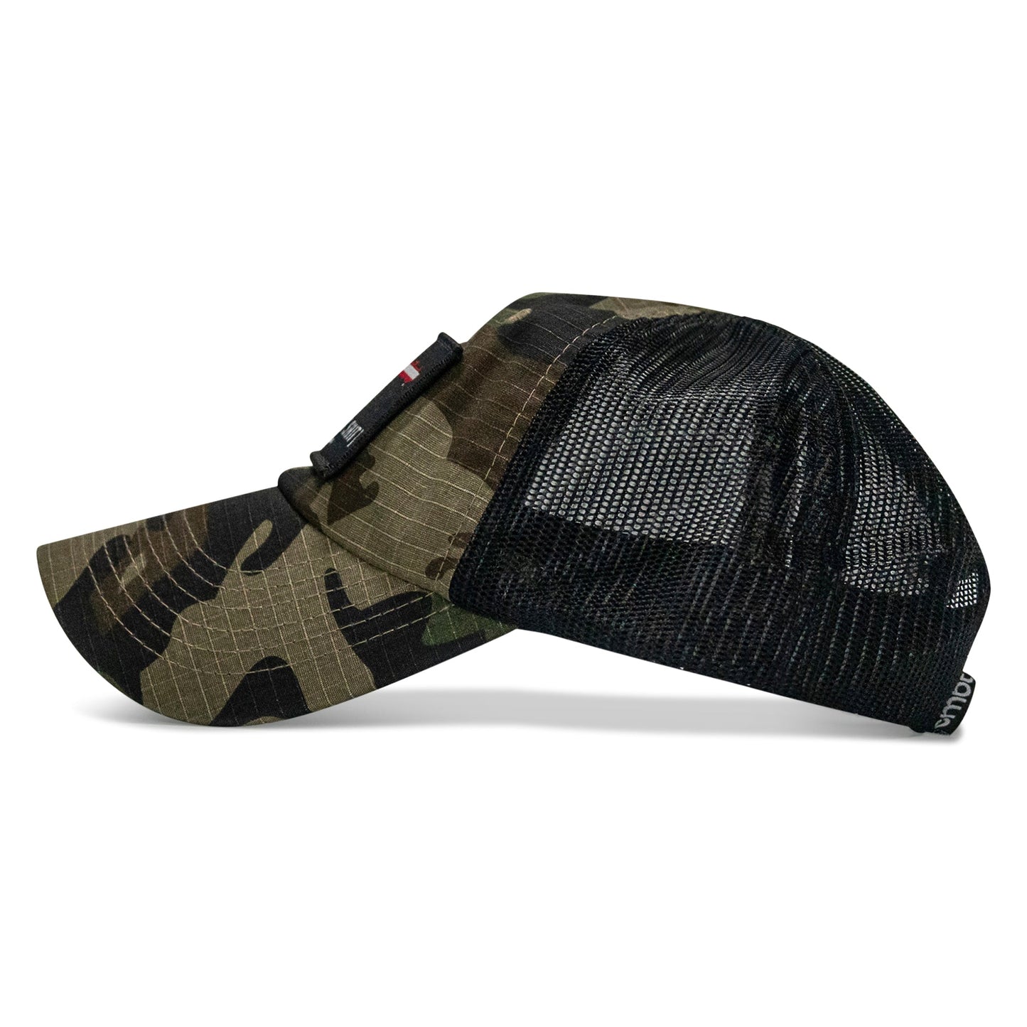 No Weak Shit American Flag Rifle Patch Tactical Ripstop Mesh Snapback Hat