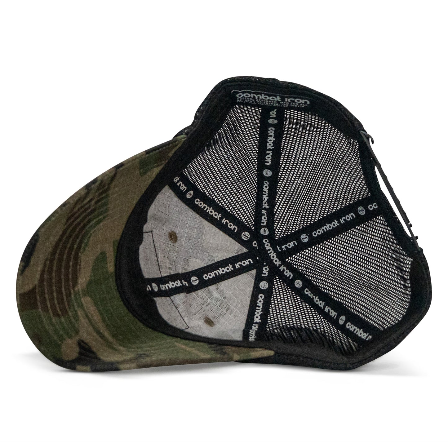 No Weak Shit American Flag Rifle Patch Tactical Ripstop Mesh Snapback Hat