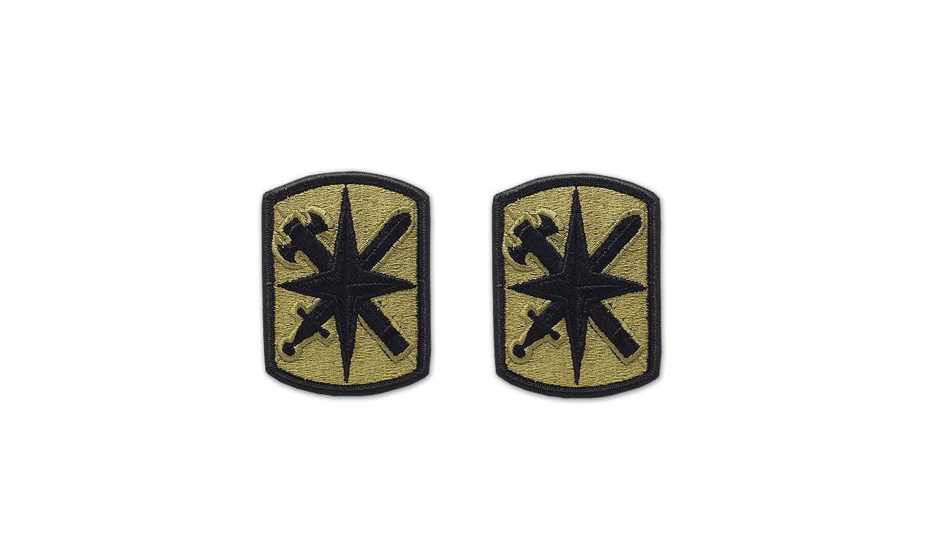 US Army 14th Military police Brigade OCP Patch with Hook Fastener (pair)