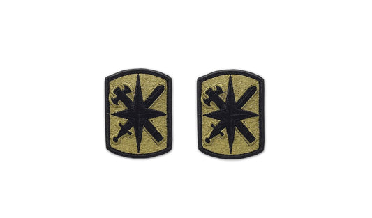 U.S. Army 14th Military police Brigade OCP Patch w/ Hook Fastener (pair)