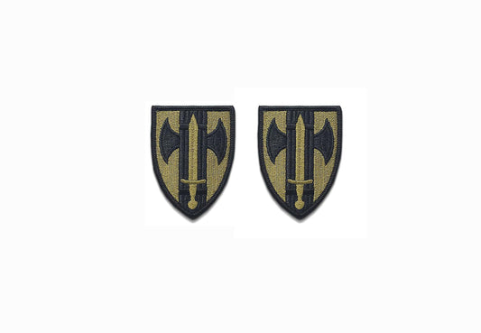 U.S. Army 18th Military Police Brigade OCP Patch w/ Hook Fastener (pair)