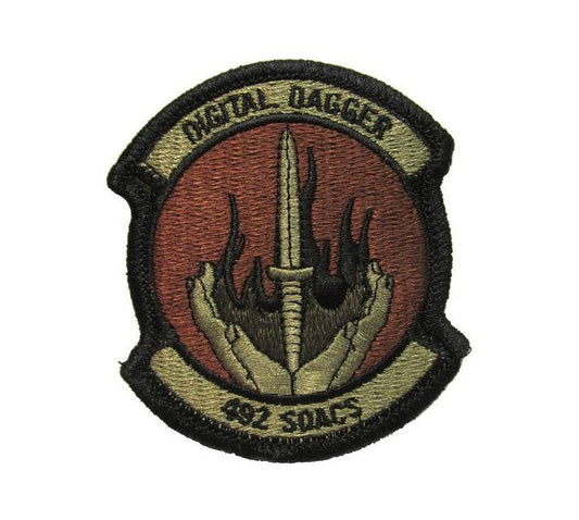 U.S. Air Force Special Operations Advanced Capabilities Squadron OCP Scorpion Spice Brown Patch with Hook Fastener