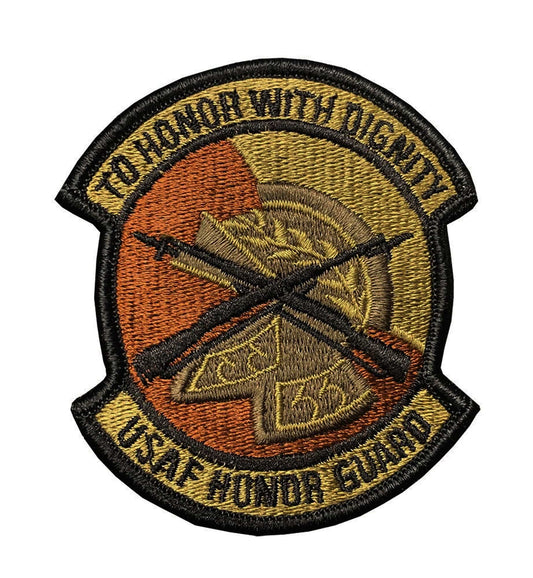 U.S. Air Force Honor Guard OCP Spice Brown Patch with Hook Fastener