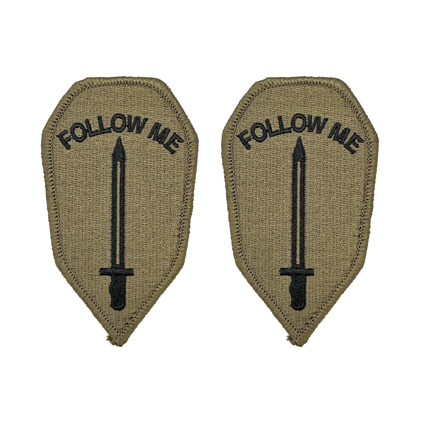 U.S. Army Infantry School OCP Patch with Hook Fastener (pair)