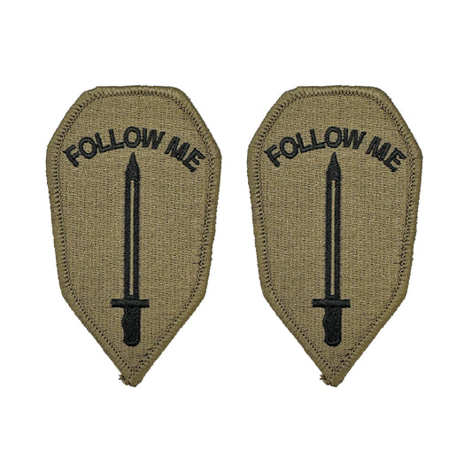 U.S. Army Infantry School OCP Patch w/ Hook Fastener (pair)