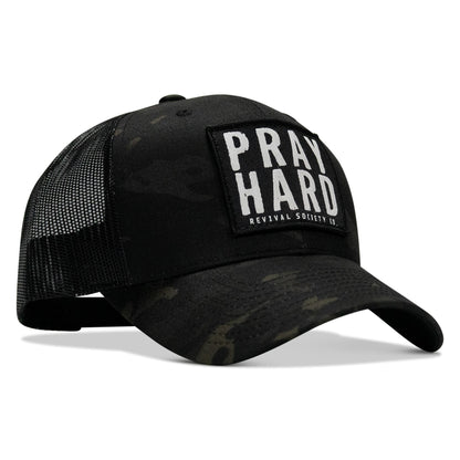 Pray Hard Patch Snapback Hat