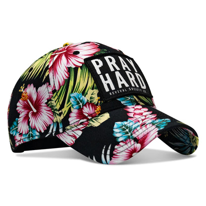 Pray Hard Patch Snapback Hat