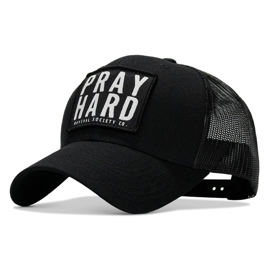 Pray Hard Patch Snapback Hat
