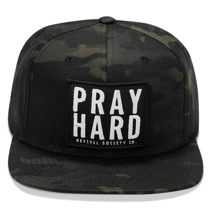 Pray Hard Patch Flatbill Hat
