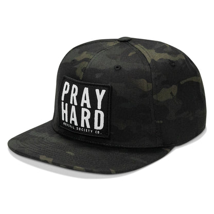 Pray Hard Patch Flatbill Hat
