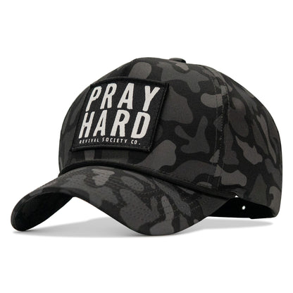 Pray Hard Patch 5 Pannel Rope Snapback