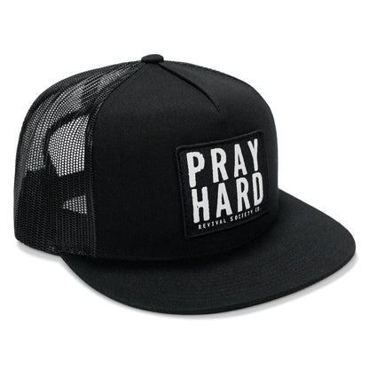 Pray Hard Patch Flatbill Hat