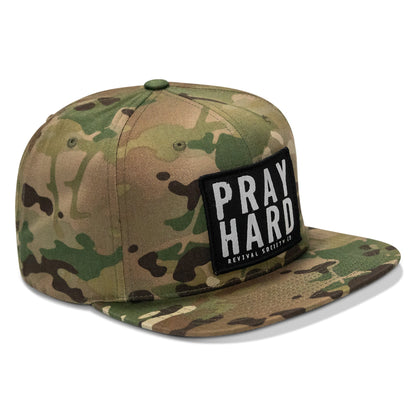 Pray Hard Patch Flatbill Hat