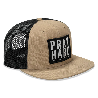 Pray Hard Patch Flatbill Hat