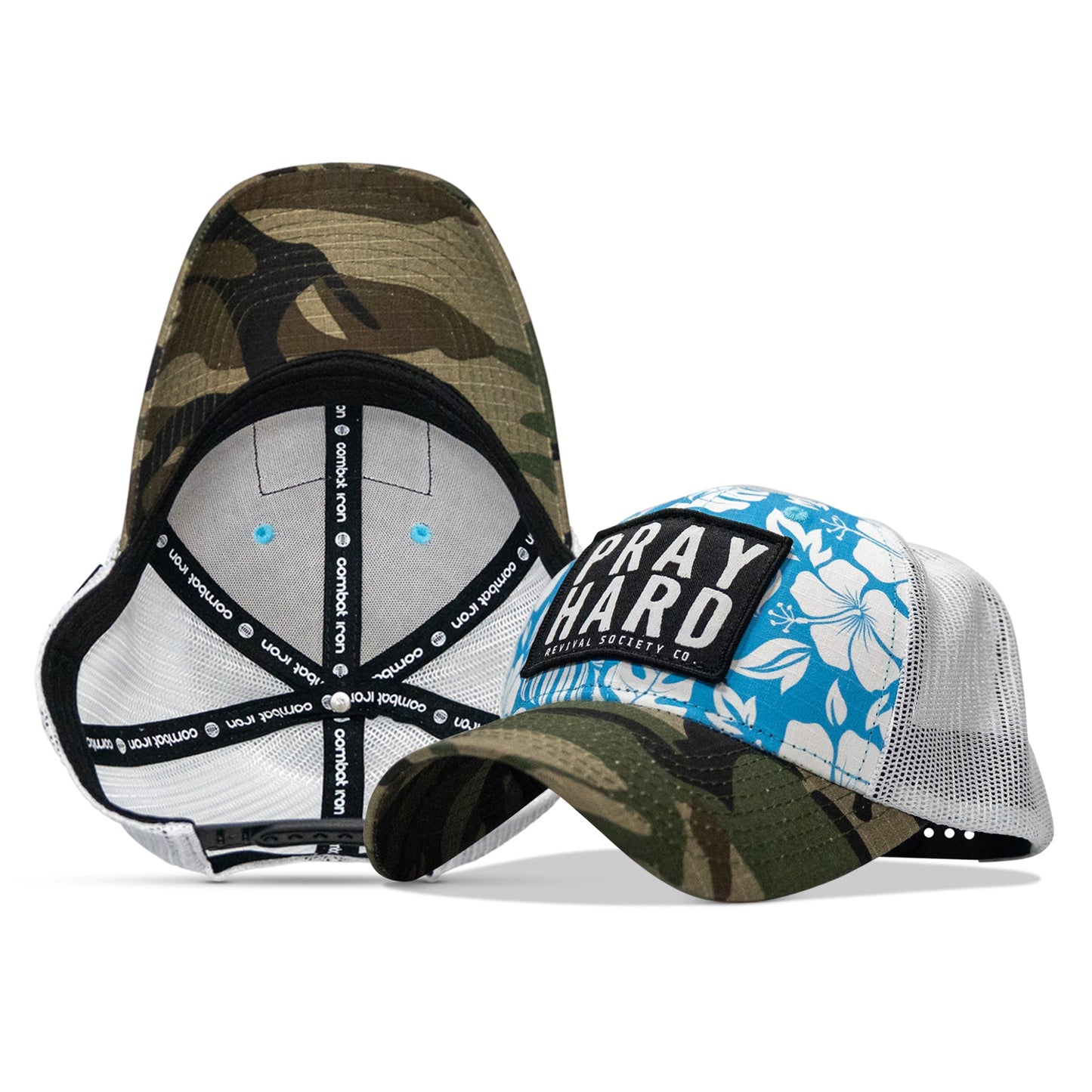 Pray Hard Patch Original Ripstop Snapback Hat