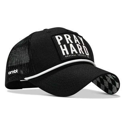 Pray Hard Patch Rope Snapback Hat