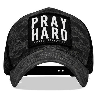 Pray Hard Patch Five Panel Breacher Snapback Hat