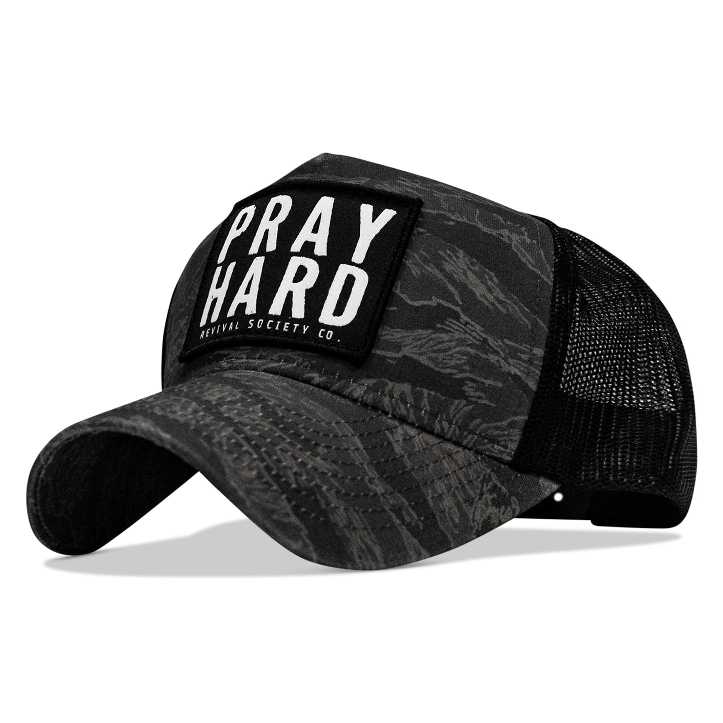 Pray Hard Patch Five Panel Breacher Snapback Hat