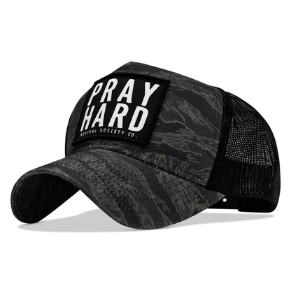 Pray Hard Patch Five Panel Breacher Snapback Hat