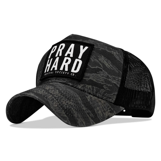 Pray Hard Patch Five Panel Breacher Snapback Hat