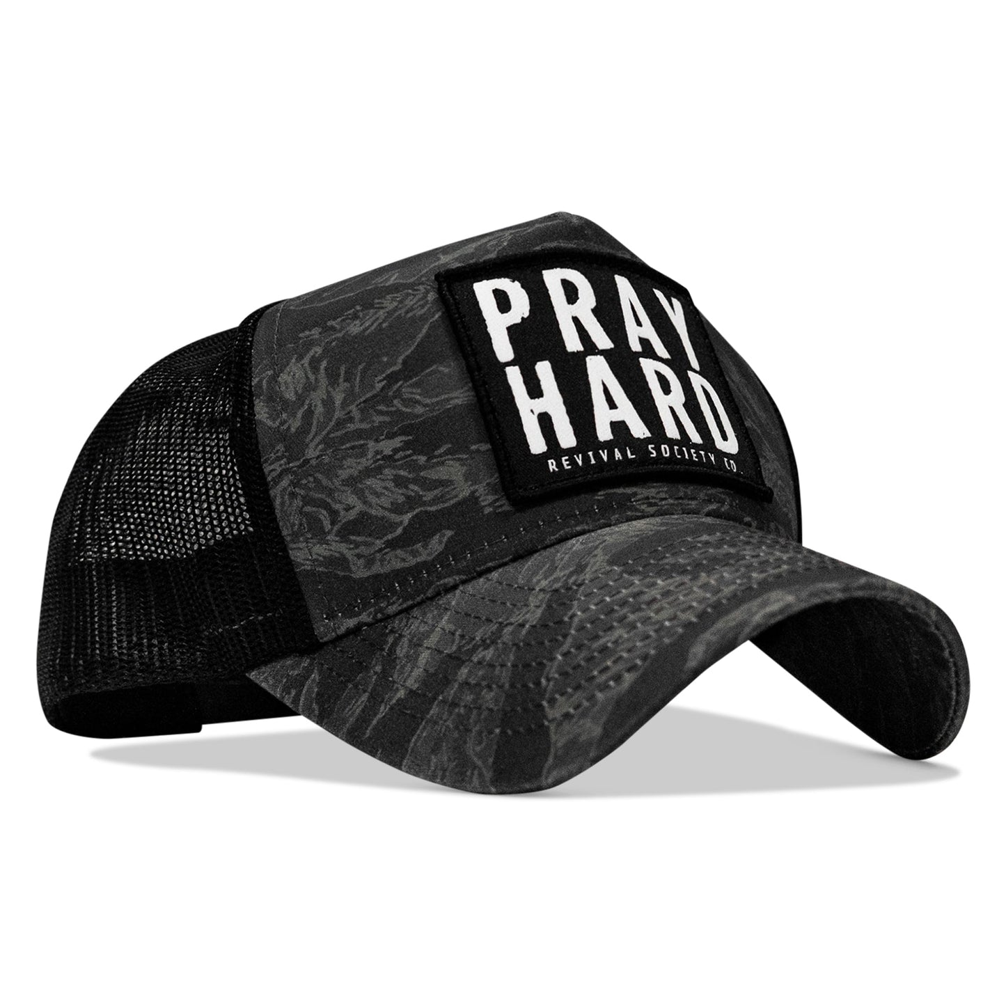 Pray Hard Patch Five Panel Breacher Snapback Hat
