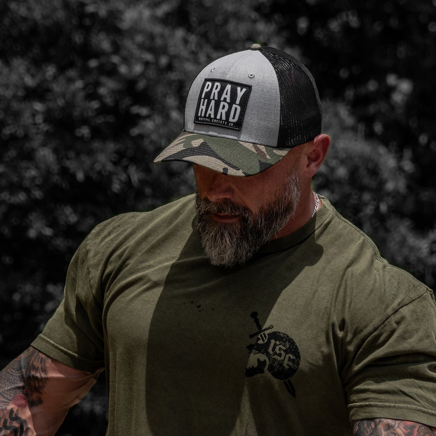 Pray Hard Patch Original Ripstop Snapback Hat