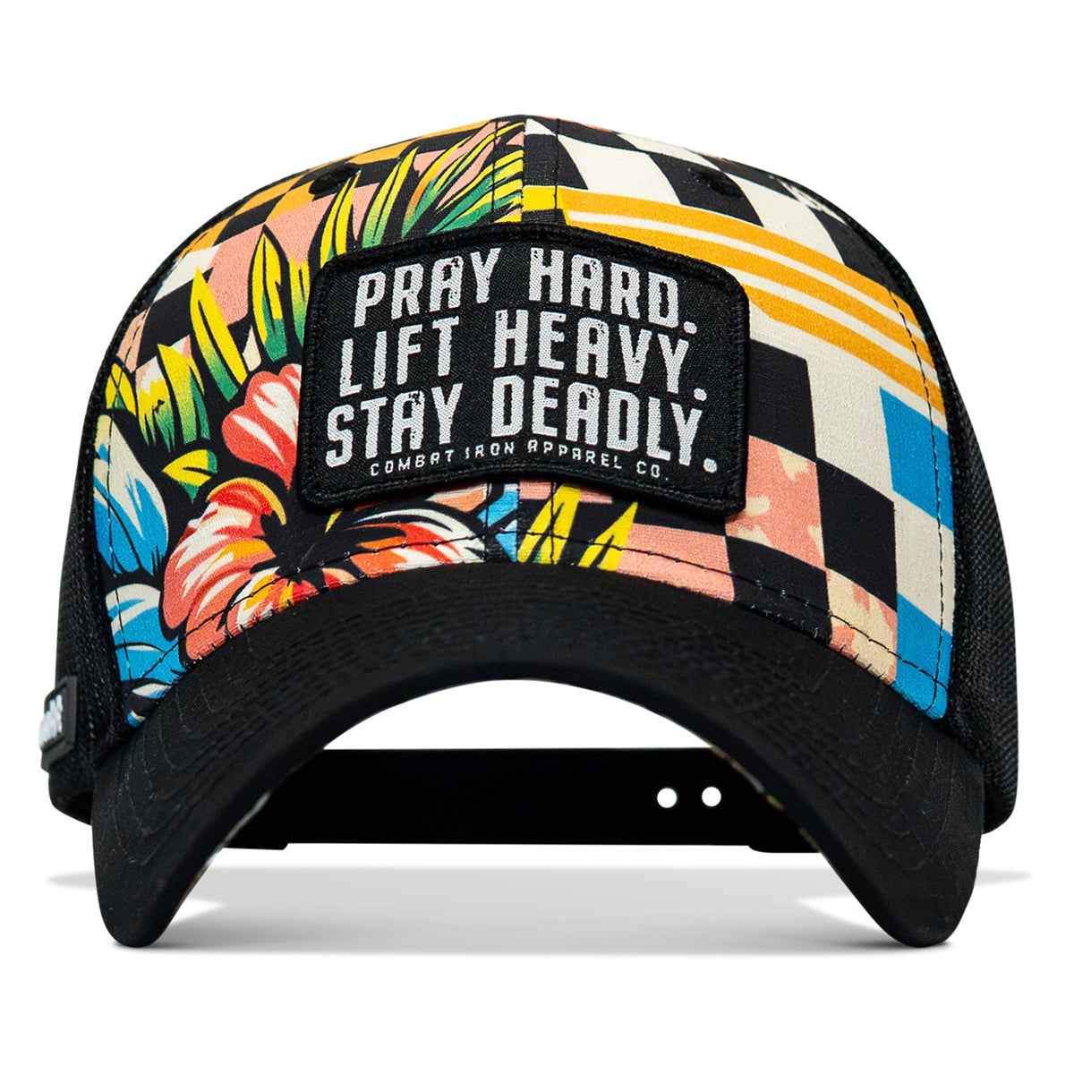 Pray Hard. Lift Heavy. Stay Deadly. Patch Original Ripstop Snapback Hat