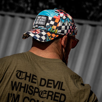 Pray Hard. Lift Heavy. Stay Deadly. Patch Waterproof Weekender Snapback