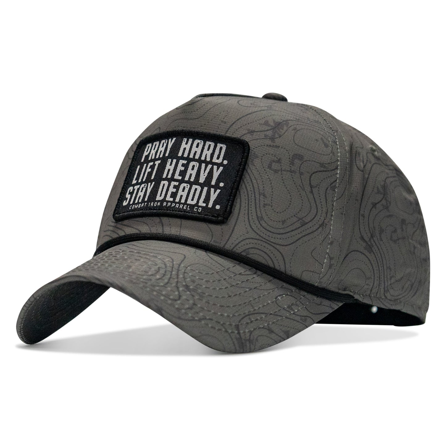 Pray Hard. Lift Heavy. Stay Deadly. Patch Waterproof Weekender Snapback