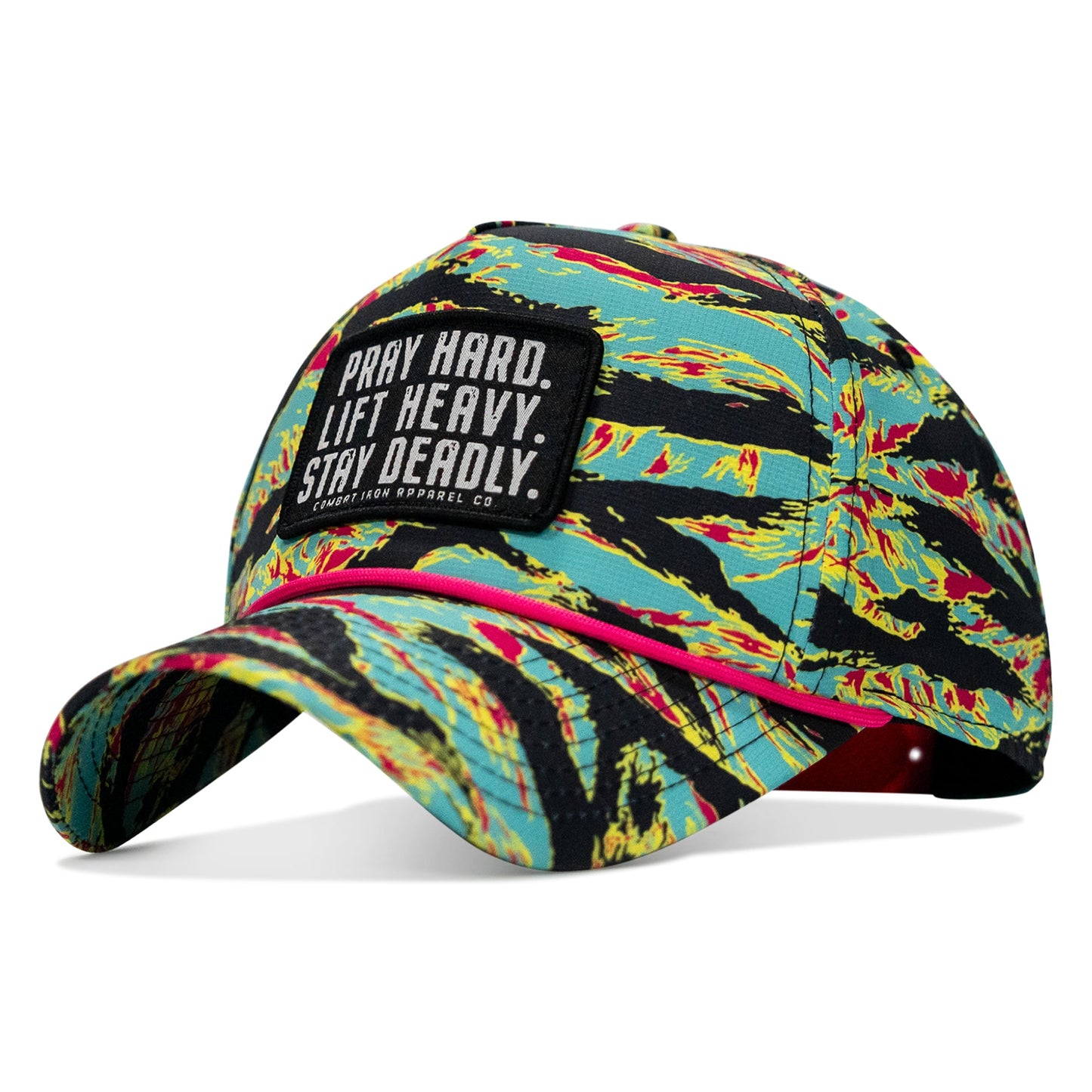 Pray Hard. Lift Heavy. Stay Deadly. Patch Waterproof Weekender Snapback