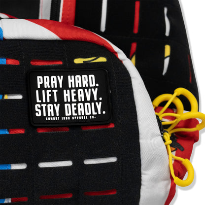 Pray Hard. Lift Heavy. Stay Deadly. PVC Patch