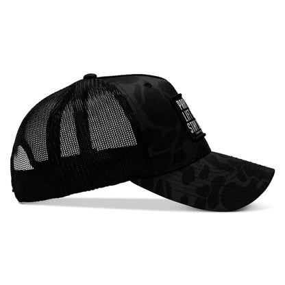 Pray Hard. Lift Heavy. Stay Deadly. Patch Snapback