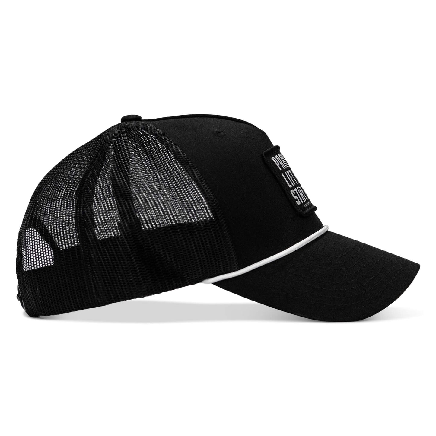 Pray Hard. Lift Heavy. Stay Deadly. Patch Rope Snapback Hat