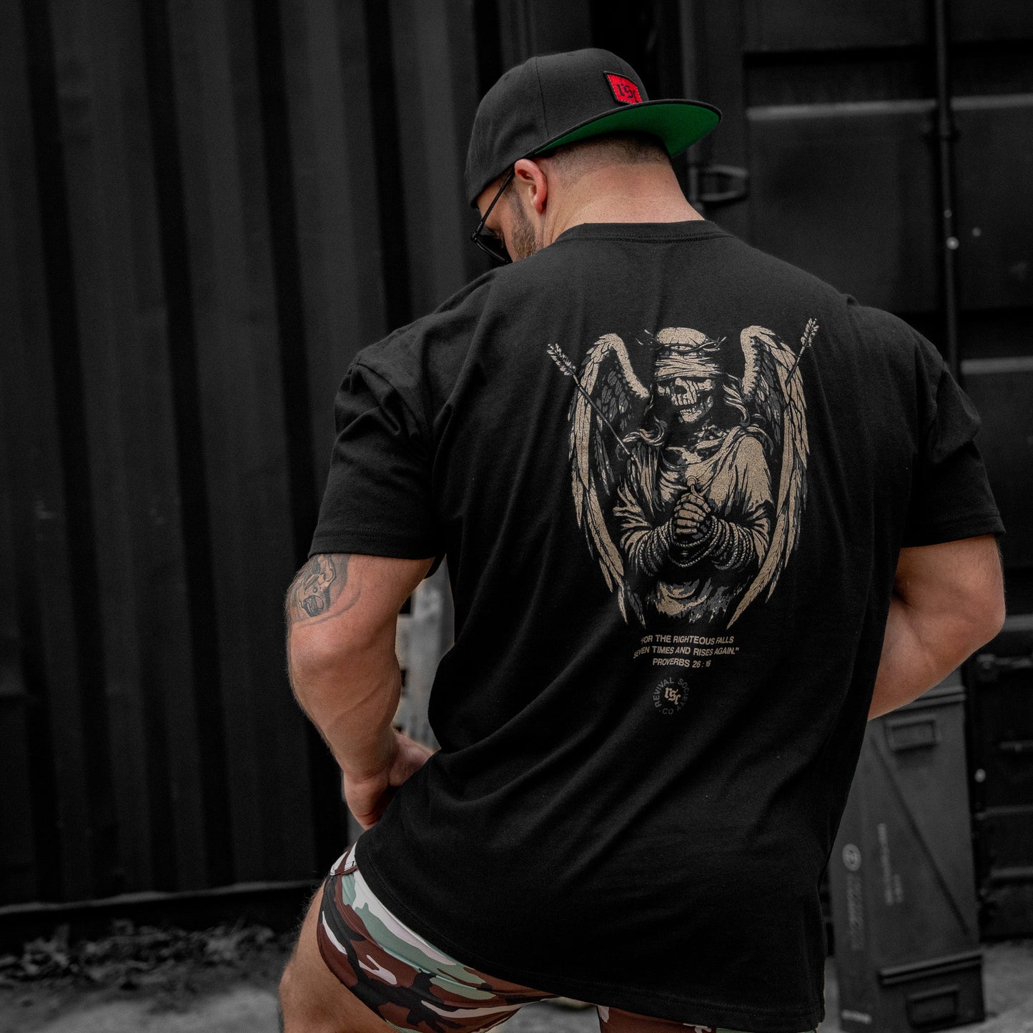 Righteous Falls Seven Times Men's T-Shirt