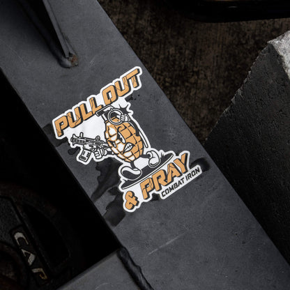 Pull Out & Pray Grenade Decal