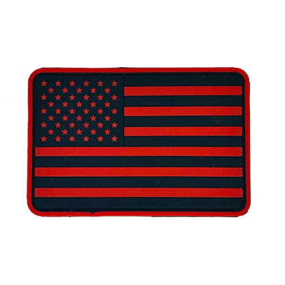 US Flag - Rounded Corners - 2"x3" PVC Patch (USA Made)
