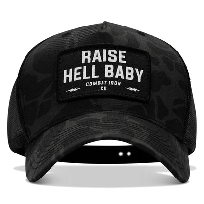 Raise Hell Baby Patch Snapback Hat