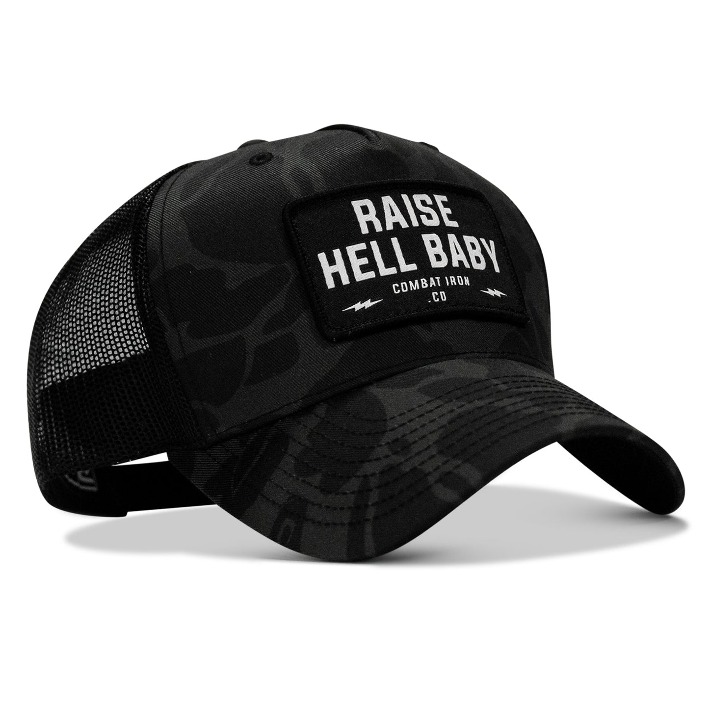 Raise Hell Baby Patch Snapback Hat
