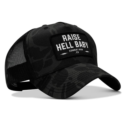 Raise Hell Baby Patch Snapback Hat