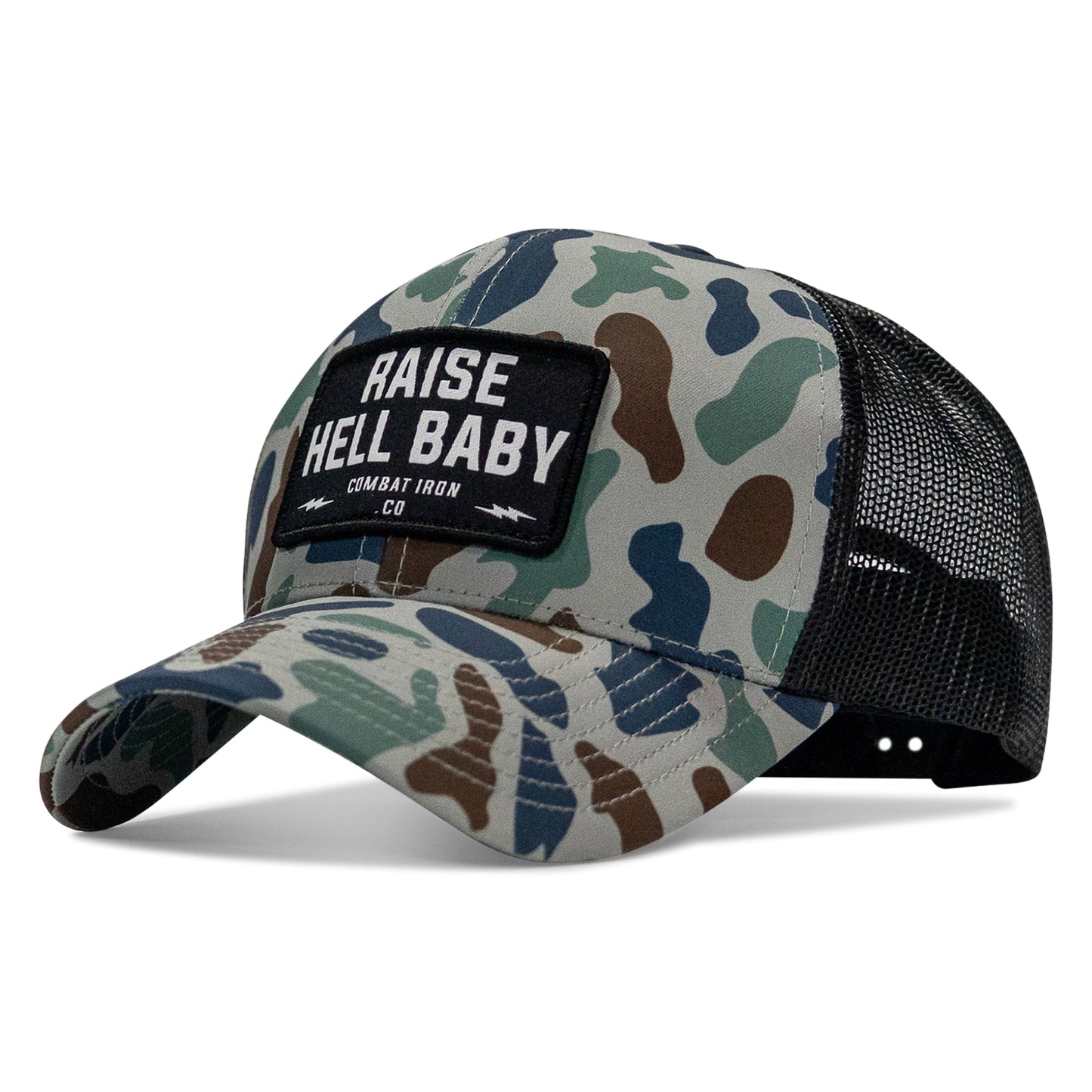 Raise Hell Baby Patch Snapback Hat