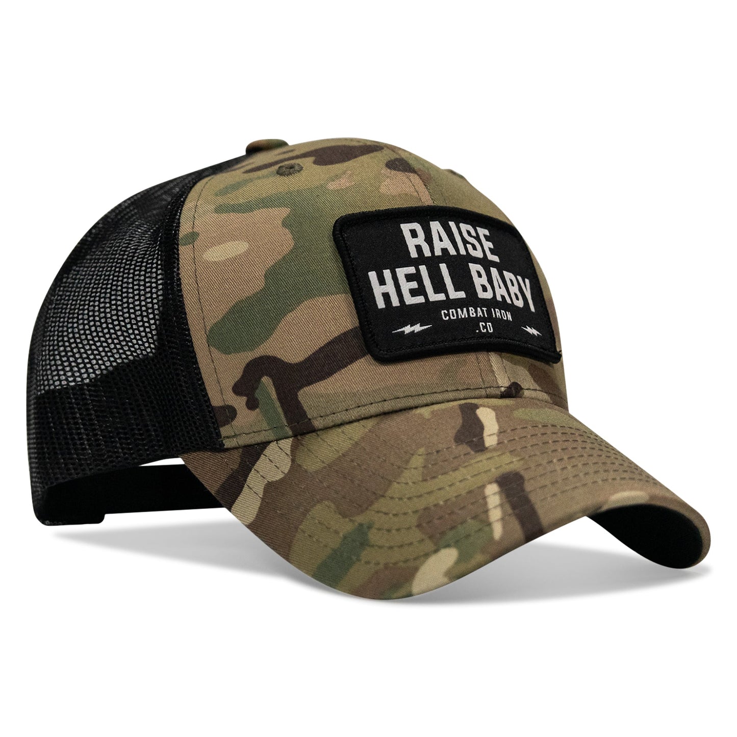 Raise Hell Baby Patch Snapback Hat