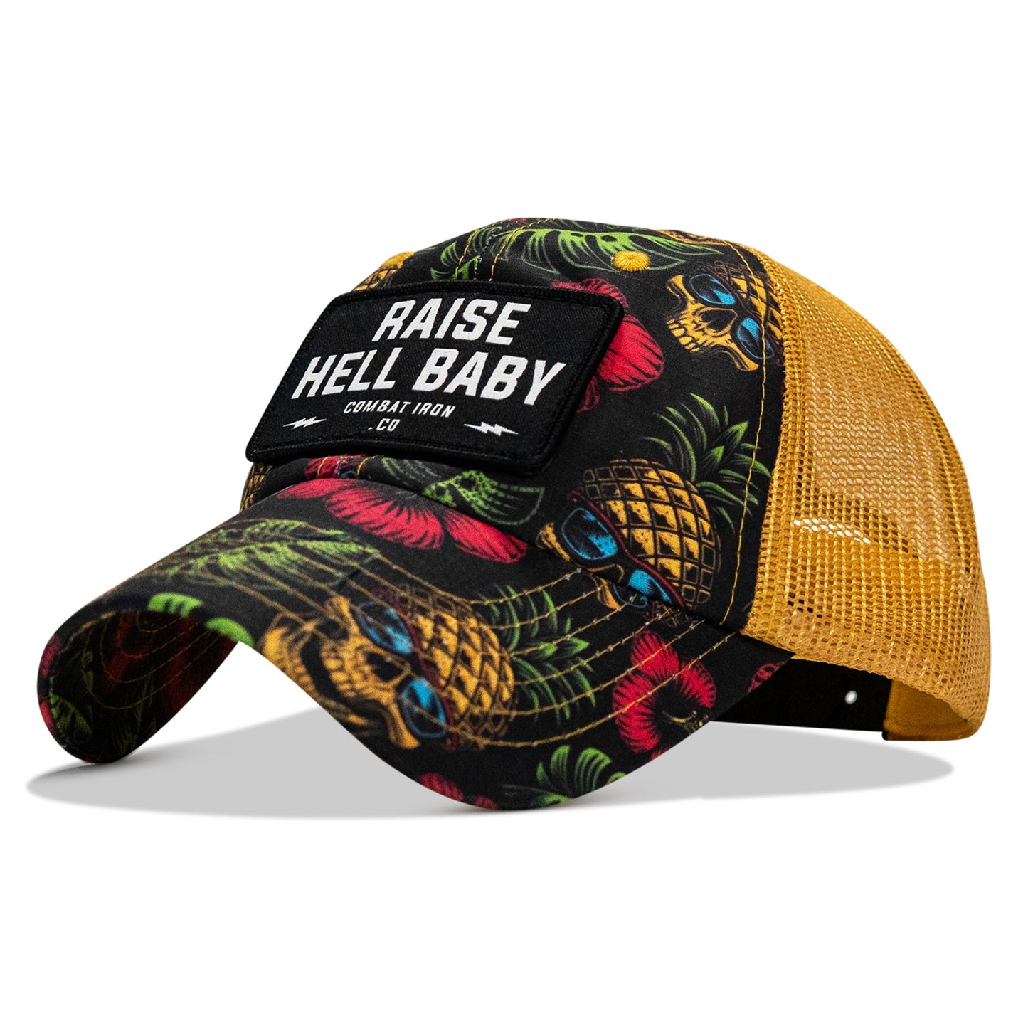 Raise Hell Baby Patch Tactical Ripstop Mesh Snapback Hat