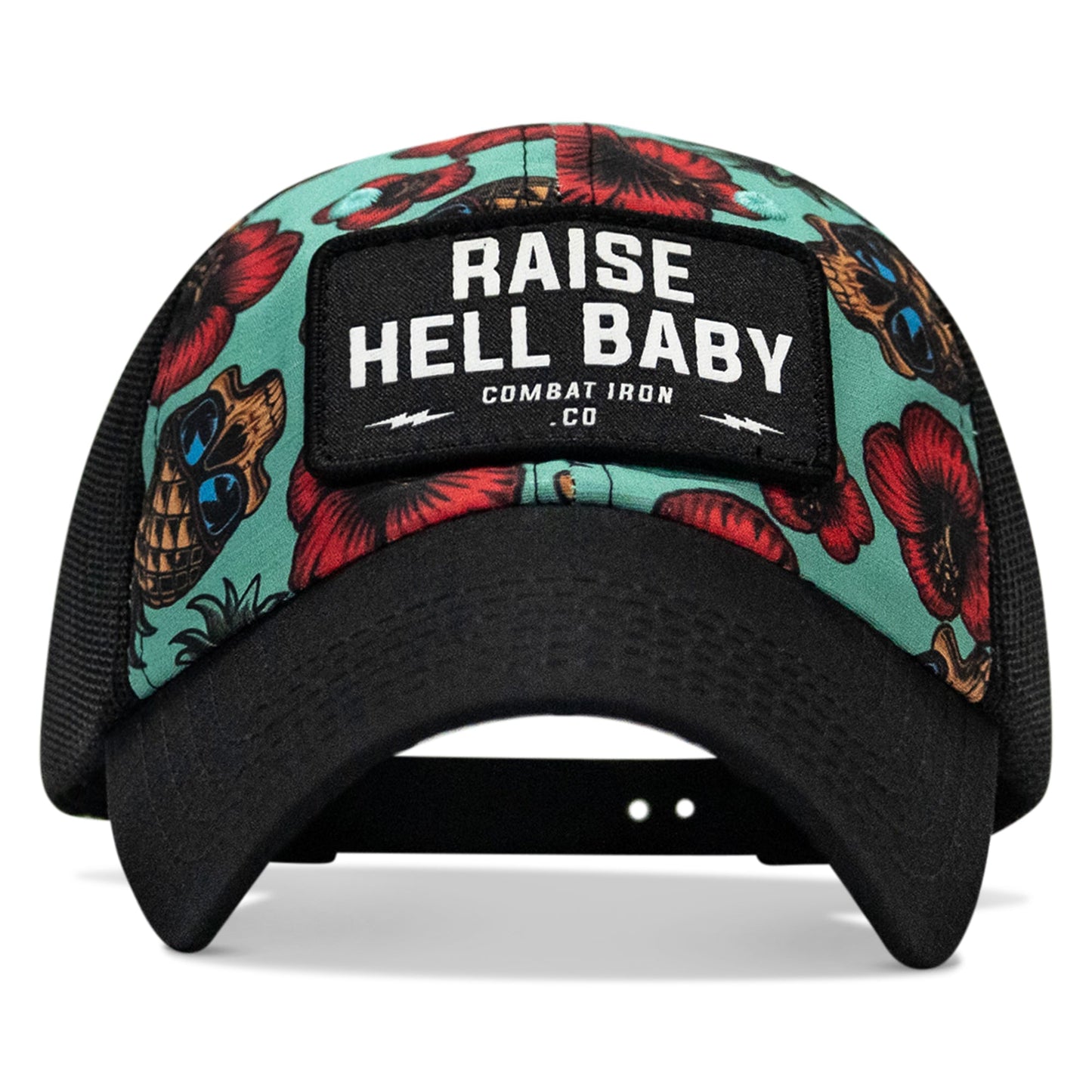 Raise Hell Baby Patch Tactical Ripstop Mesh Snapback Hat