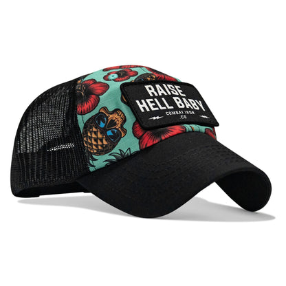 Raise Hell Baby Patch Tactical Ripstop Mesh Snapback Hat