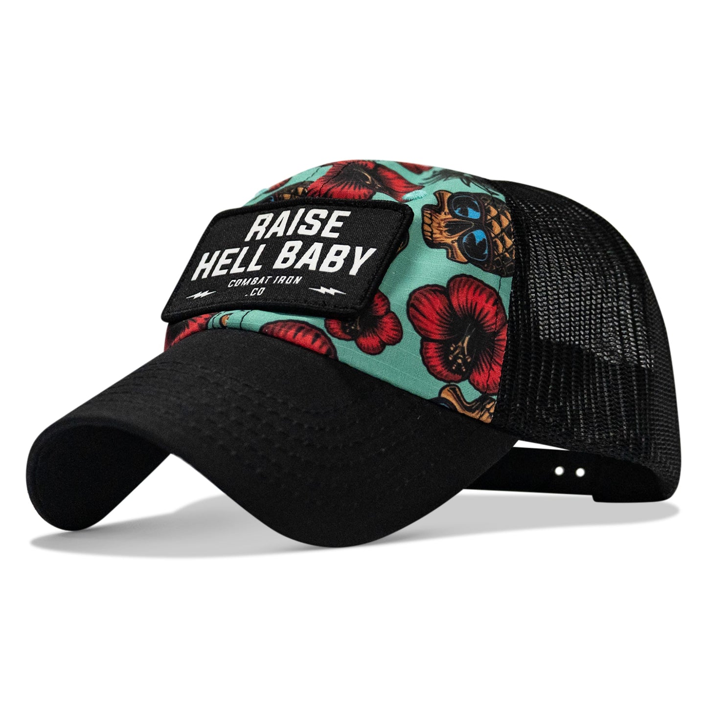 Raise Hell Baby Patch Tactical Ripstop Mesh Snapback Hat