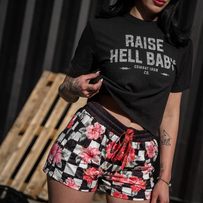 Raise Hell Baby Women's Crop T-Shirt