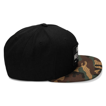 Raise Hell Baby Patch. Flatbill Hat