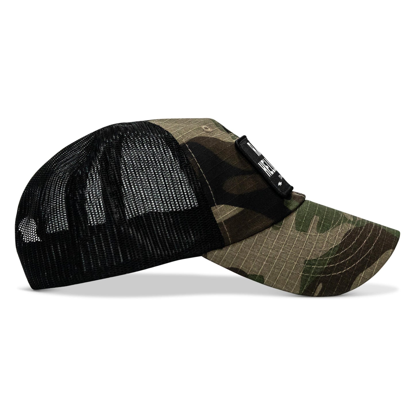 Raise Hell Baby Patch Tactical Ripstop Mesh Snapback Hat